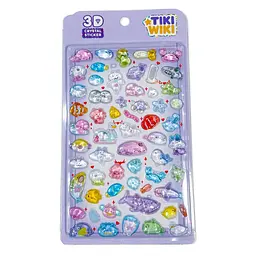 Набір 3D-наліпок Тікі веселі тварини Tiki Wiki 51423 серії Crystal