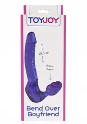 Страпон ToyJoy Bend Over Boyfriend, 20.5 см (фіолетовий) - мініатюра 3