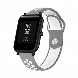 Універсальний ремінець для Amazfit Bip 20мм Black-Green (AMZBPSILNIKE-BSA) [36654] - мініатюра 4