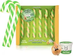 Льодяники-тростини Archie McPhee Sour Cream and Onion Candy Canes 108г - мініатюра 2