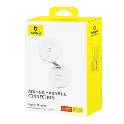 Тримач для телефону MagPro Magnetic Foldable Phone Mount (B10564101) White Baseus teh0029263 - мініатюра 4