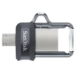 USB флеш накопичувач SanDisk 64GB Ultra Dual Black USB 3.0 OTG (SDDD3-064G-G46) - мініатюра 2