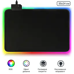 Ігрова поверхня з RGB підсвіткою FeelTouch Black - мініатюра 4