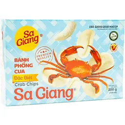 Чіпси рисові Sa Giang зі смаком краба 200 г