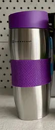 Термокружка Edenberg 621 380 мл Violet герметична сталь з силіконовим тримачем для руки ㅤ