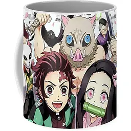 Кухоль GeekLand Demon Slayer Kimetsu no Yaiba Клинок, що розсікає демонів арт KY.02.13 330 мл білий - мініатюра 3