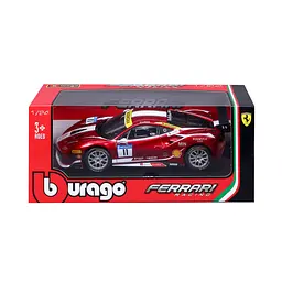 Автомодель Bburago Ferrari 488 Challenge 1:24 червоно-чорна (18-26308) - мініатюра 12