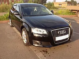 Дефлектор капоту мухобійка для AUDI A3/S3, 2010-2013, темний