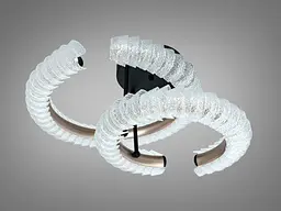 LED люстра Diasha 2509/500+400BK з пультом і декоративною підсвіткою - мініатюра 3