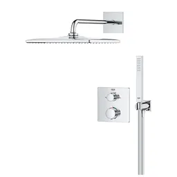 Душова система прихованого монтажу термостатична Grohe QuickFix Precision Grohtherm Cube 34881000, Хром - мініатюра 4