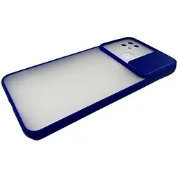 Бампер Totu Slide Camera Matt Case Xiaomi Redmi 10C Dark Blue - мініатюра 3