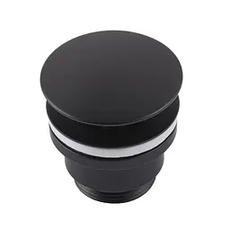 Донний клапан Globus Lux HG15-04A-10-BR Click-clack чорний мат, Чорний матовий - мініатюра 3