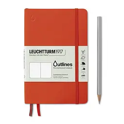 Блокнот Leuchtturm1917 Outlines, Paperback (B6+), Зелений, Крапка (363020) - мініатюра 5