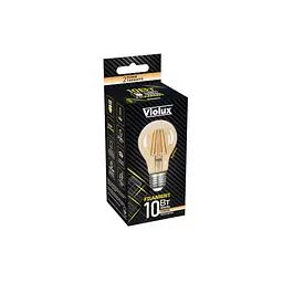 Лампа LED FILAMENT A60 10W E27 2200K VIOLUX ( 831022 ) - мініатюра 2