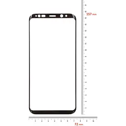 Захисна плівка BeCover Silk Screen Protector для Samsung Galaxy S8+ SM-G955 Black (702968) - мініатюра 2
