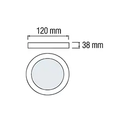 Світлодіодний світильник Horoz Electric Catalina-12 12W 3CCT 3000K-4000K-6400K чорний - мініатюра 3