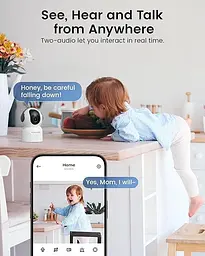 Камера відеоспостереження AKINGUAR Indoor Security Camera T2 2K Wi-Fi 360° з нічним баченням - мініатюра 4