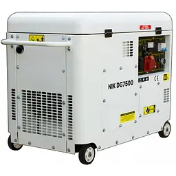 Генератор NiK DG7500 (6,5 кВт), 3 фази (380 В)/1 фаза (220 В) - мініатюра 2