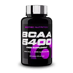 Амінокислота BCAA Scitec Nutrition BCAA 6400, 125 таблеток