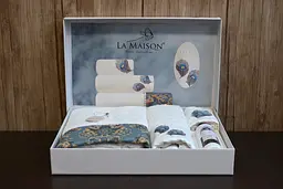 Подарунковий набір рушників з парфумами La Maison 30х50см+50х90см+70х140см pbe0047342