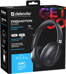 Гарнітура Defender FreeMotion B485 Bluetooth ANC Black (63485) (7151836) - мініатюра 6