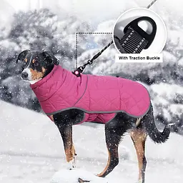 Зимова куртка для собак Wan Talk High Quality Winter Dog Clothes, Pink, 3XL - мініатюра 3