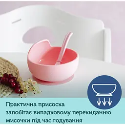 Тарілка дитяча Canpol babies силіконова на присосці - рожева (51/400_pin) - мініатюра 4