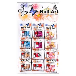 Нігті накладні кольорові K·Nail Art Nail упаковка 12 шт. №1