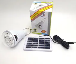 Акумуляторна кемпінгова LED лампа із сонячною панеллю світильник із гачком USB зарядка ліхтар світильник EASY POWER EP-020 - мініатюра 4