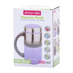 Термокухоль Kamille KM-2018 500 мл фіолетовий - мініатюра 7