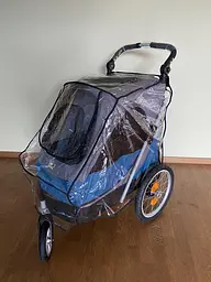 Візок для собак Pet Travel Blue зі столиком чохлом та дощовиком Medium - мініатюра 5