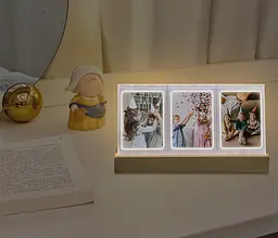 Настільна фоторамка на 3 фото з підсвіткою для Fujifilm Instax Mini - мініатюра 4