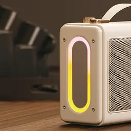Портативна ретро колонка караоке HAVIT SK823BT 16W RGB Beige HAVIT (28308-000) - мініатюра 9