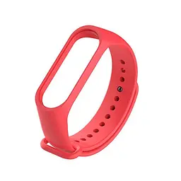 Силіконовий ремінець для фітнес браслета XiaomiXiaomi Band 3 4 Red Червоний