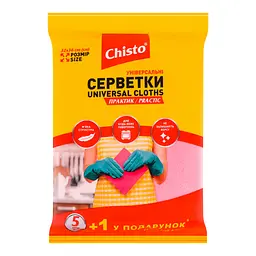 Серветки універсальні Chisto Практик 5+1 шт - мініатюра 2