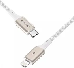 Кабель Proove Dense Metal Type-C to Lightning 27W (1m) white (CCDM27002102) - мініатюра 2