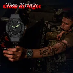 Чоловічий водостійкий наручний годинник North Edge Mach (Коричневі) - мініатюра 6