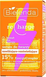 Зволожуюча та освітлююча сироватка для обличчя Bielenda Recharge 30 мл - мініатюра 2