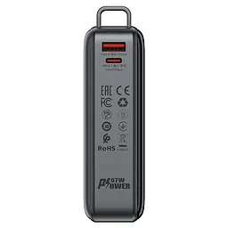 Павербанк ACEFAST M4 20000mAh PD 67W зовнішній акумулятор швидка зарядка LED чорний - мініатюра 5