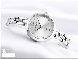 Годинник жіночий наручний Skmei 1225 (Сріблясті) - мініатюра 4
