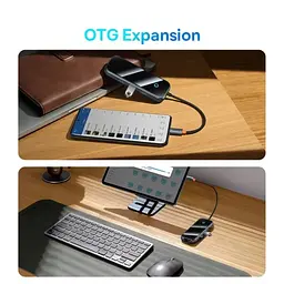 Адаптер мультипортовий - хаб Baseus AcmeJoy 8-Port Type-C Hub Adapter (WKJZ010613) - мініатюра 7