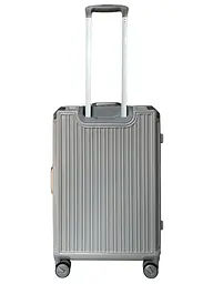 Валіза середня M Milano bag 013 полікарбонат Срібна - мініатюра 5
