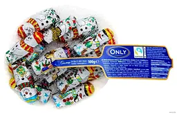 Шоколад молочний Only сніговики (мішечок) 85г.