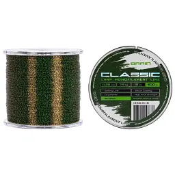 Волосінь Brain Classic Carp Line 3D (ca мo) 600 м 0.28 мм 18 lb 7.9 кг