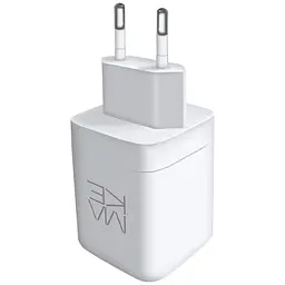 Зарядний пристрій Make 65 W 2 x PD + QC White - мініатюра 2
