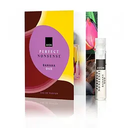 Листівка із пробним зразком парфумна вода Avon Perfect Nonsense Banana Oud, 0.6 мл (158511650)