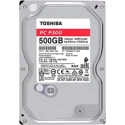 Жорсткий диск 3.5" Toshiba P300 500GB SATA 64MB [HDWD105UZSVA] [81195] - мініатюра 2