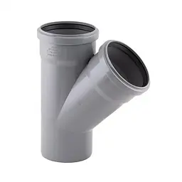 Трійник PPR каналізаційний TA Sewage 110, 45° TASTRPP45110