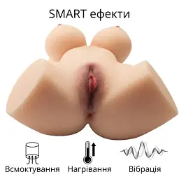 Мастурбатор-торс реалістичний I’MCUM RealBody Smart Doll з підігрівом, вібрацією, всмоктуванням та звуком (IM-WW204) - мініатюра 7