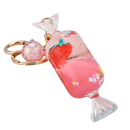 Брелок Акриловий Цукерка Полуниця Strawberry Candy 10 см